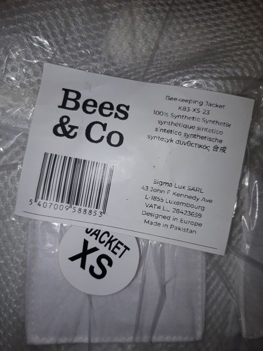 Kurtka pszczelarska firmy Bees & Co ultralekka XS
