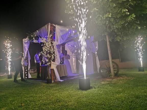 Aluguer Maquina de Fogo Frio (Sparkle)