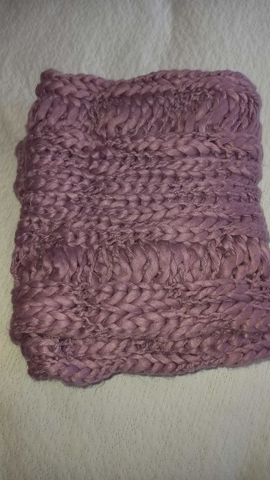 Cachecol quente e fofo, violeta - Natura