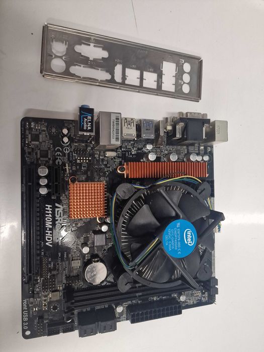 Płyta główna h110m-hdv + intel G4560