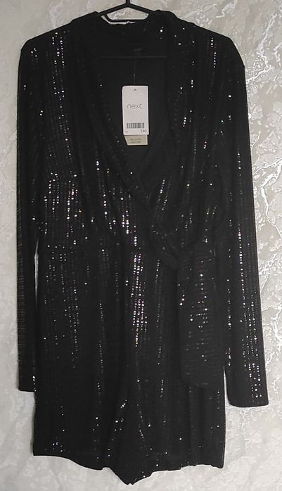 Святковий ромпер-комбінезон паєтки 46-48 next