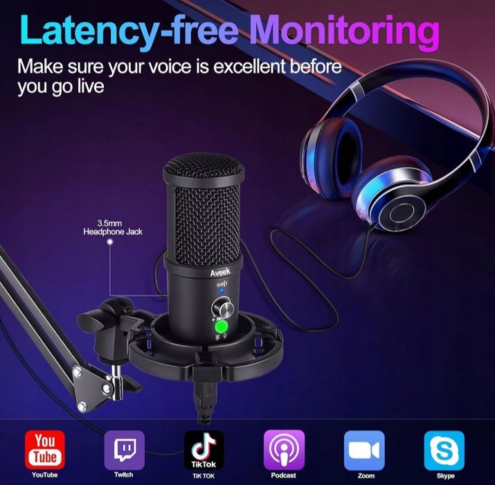 Mikrofon pojemnościowy studyjny Aveek BM-66