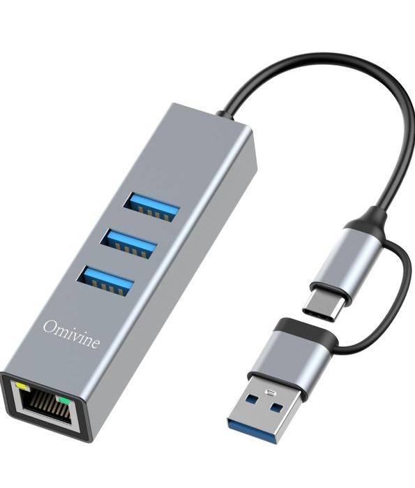 Omivine Adapter USB typu C na Ethernet