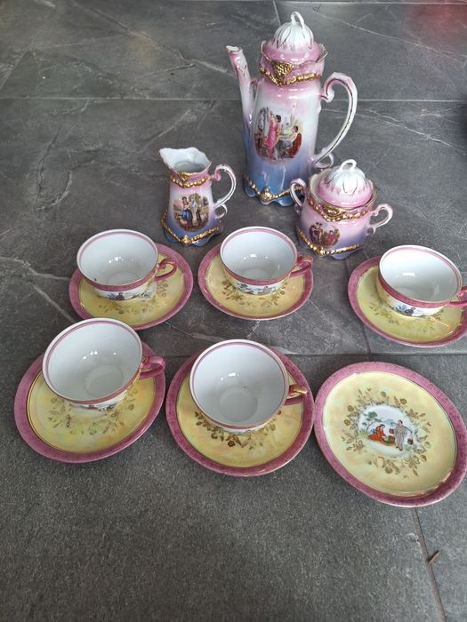 Zestaw kawowy porcelana duo