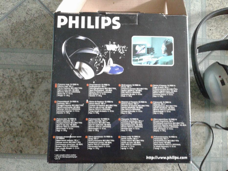 Auscultadores wireless Philips, como novos!