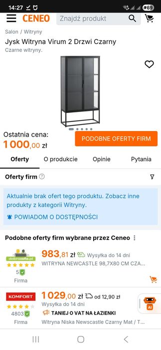 Witryna/gablota Virum 2