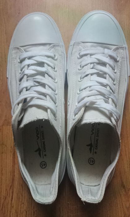 Trampki męskie białe