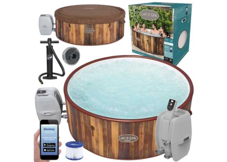 BASEN JACUZZI OGRODOWE Bestway HYDROMASAŻ 60025 Helsinki AirJet 5-7o.