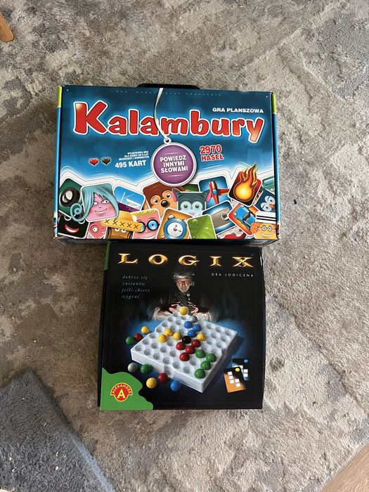 Gry Logix i Kalambury uzywane w swietnym stanie