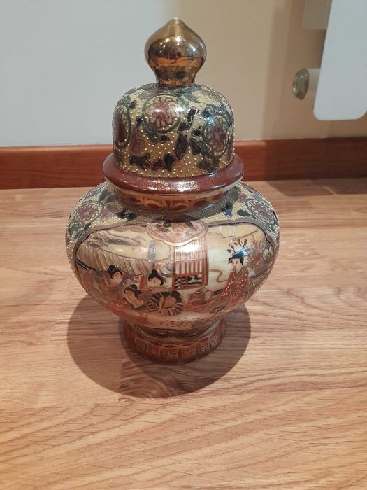 Conjunto louça chinesa pontada à mão