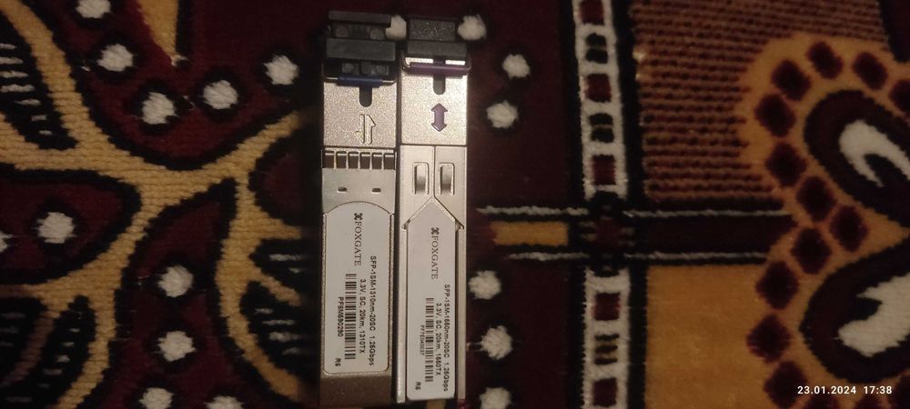 Комплект foxgate sfp-1sm-1310nm-20sc 1.25Gbps 3.3v,sc 20km 1310-1550TX