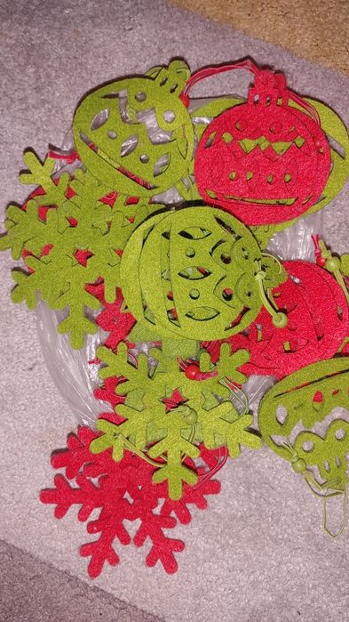 Ozdoby z filcu świąteczne