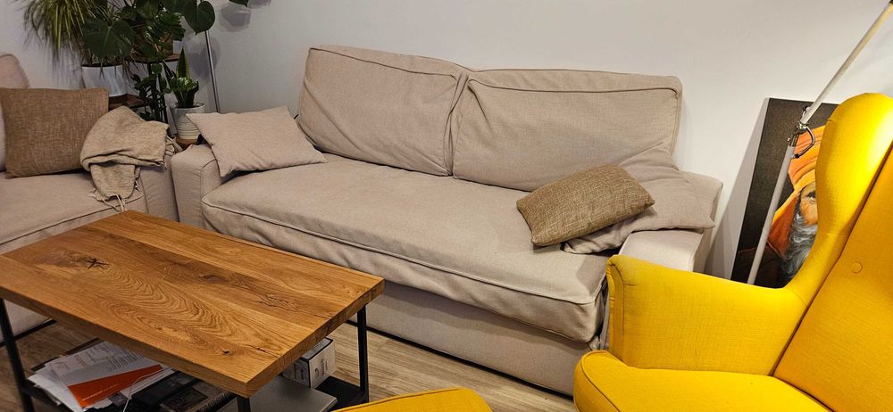 Pokrycie Soferia sofy 3-osobowej VILASUND Ikea - Oslo Creme