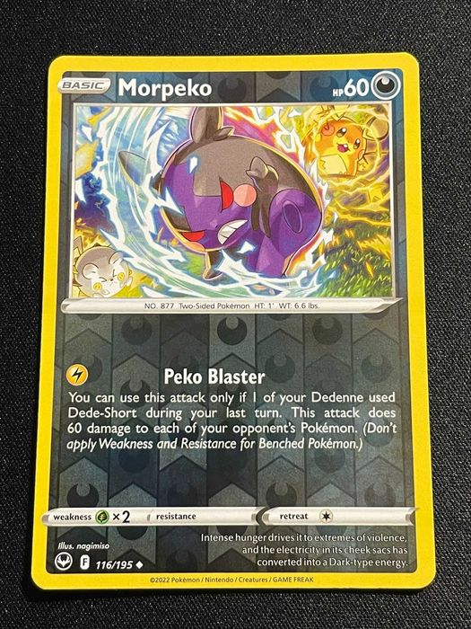Carta Pokémon Morpeko 116/195 Silver Tempest