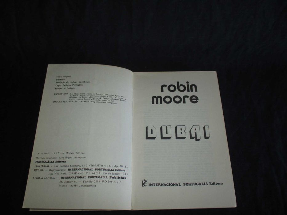 Livro Dubai Robin Moore Portugália