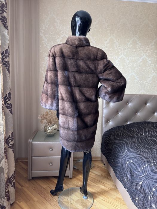 29.01 Київ примірки! Норкова шуба 90 см, 42-46 соболь