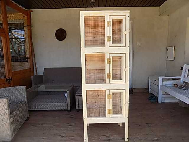 klatka dla królika lub ptaków zeberek, kanarków,falistych 55x40x150wys