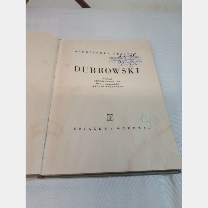 Dubrowski. Aleksander Puszkin