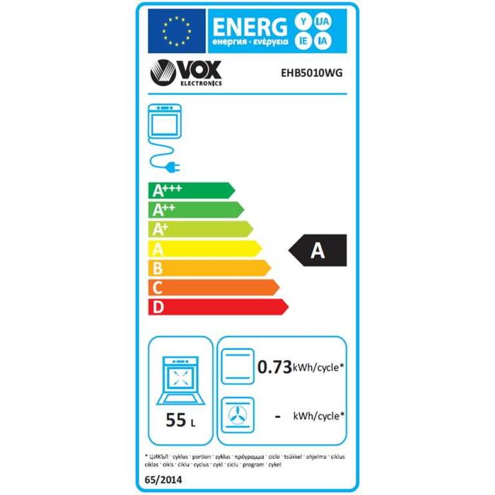 Fogão VOX EHB5010WG como novo