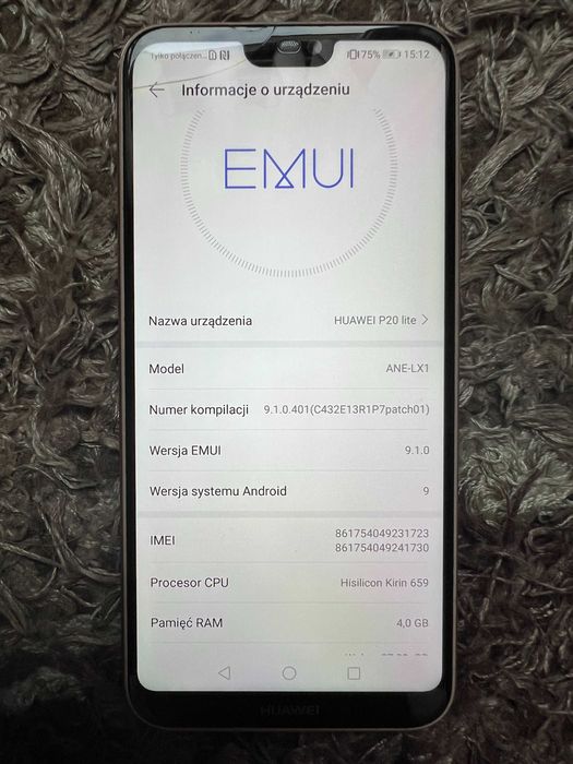 Smartfon Huawei P20 Lite 4 GB / 64 GB Sakura Pink różowy 4G (LTE)