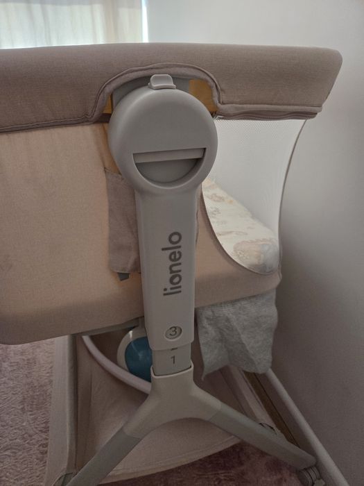 Łóżeczko lionelo leonie plus, materac, ochraniacz