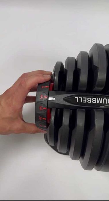 гантеля регулируемая до 40 кг на подставке 17 уровней гантелі гантель