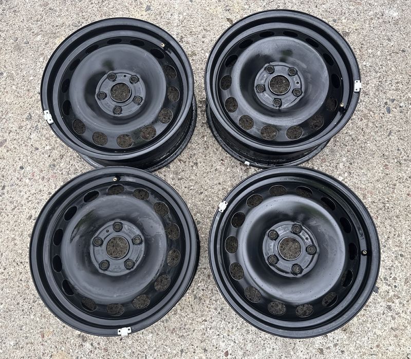 4x felgi stalowe 5x112 r16 et43 6,5J Stalówki Oryginał VAG Audi 16”