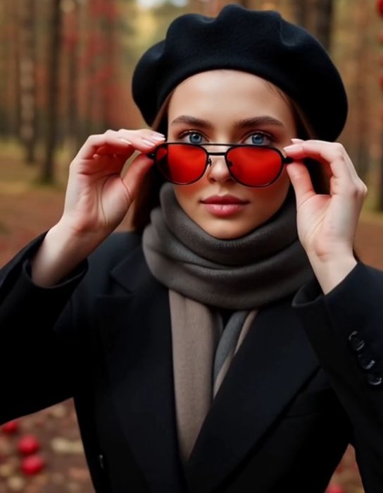 Солнцезащитные Очки Красная Линза
