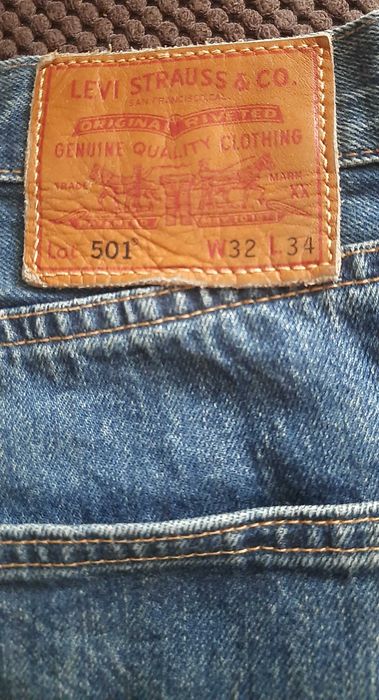 Spodnie LEVIS 501 32/34 KLASYCZNE proste