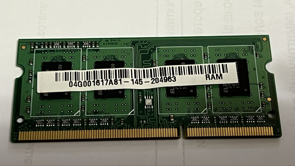 Пам'ять DDR3 SO-DIMM ASint 1333 1Gb