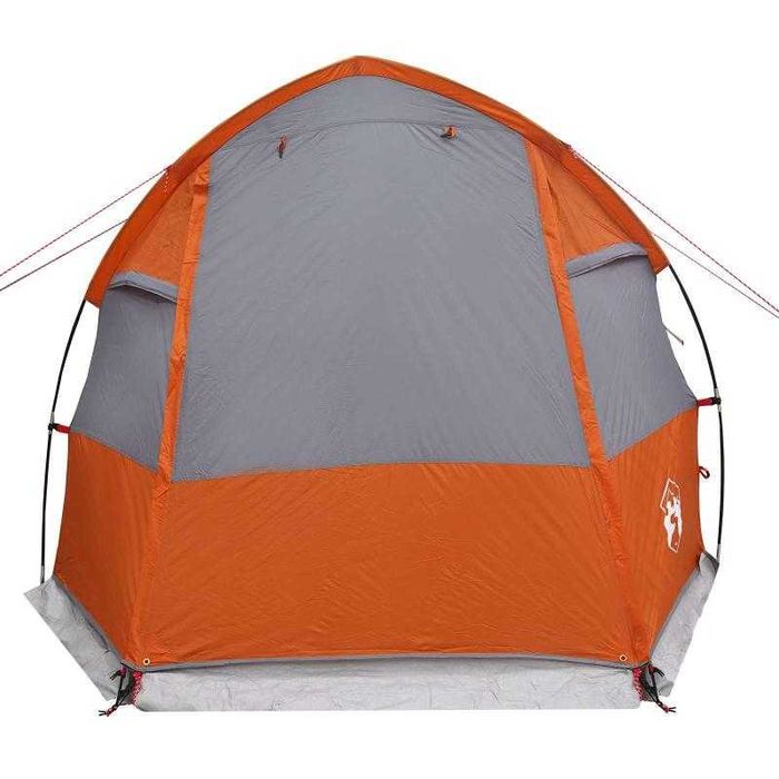 Tenda Túnel Cinza e Laranja 390x215x152 cm