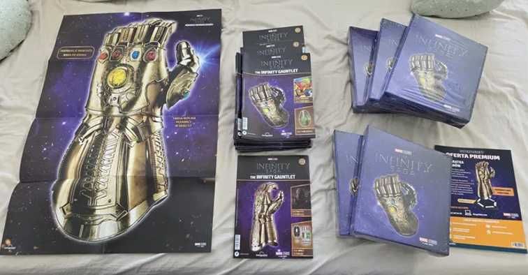 Rękawica nieskończoności Infinity Gauntlet Deagostini Premium metalowa