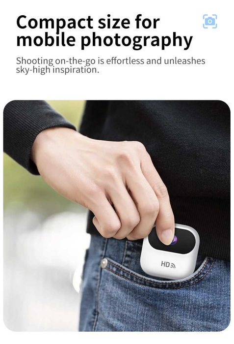 Ourlife A800 Mini szpiegowska kamera 1080P WiFi kolor czarny
