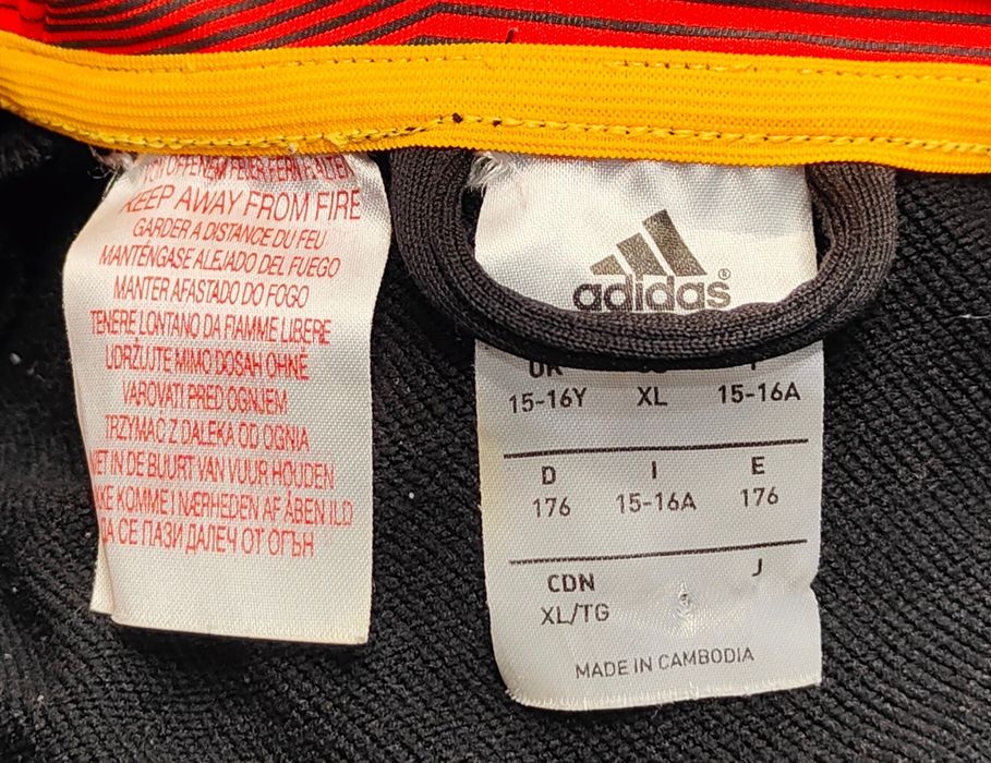 Wr) Adidas oryginalna bluza kaptur Roz.176cm