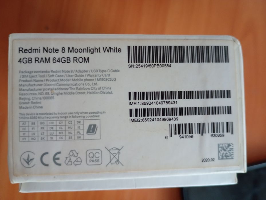 Redmi NOTE 8  ( 4 / 64 )
