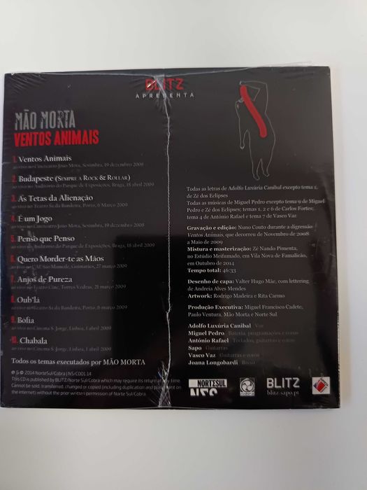 Mão Morta - Ventos Animais (CD NOVO)