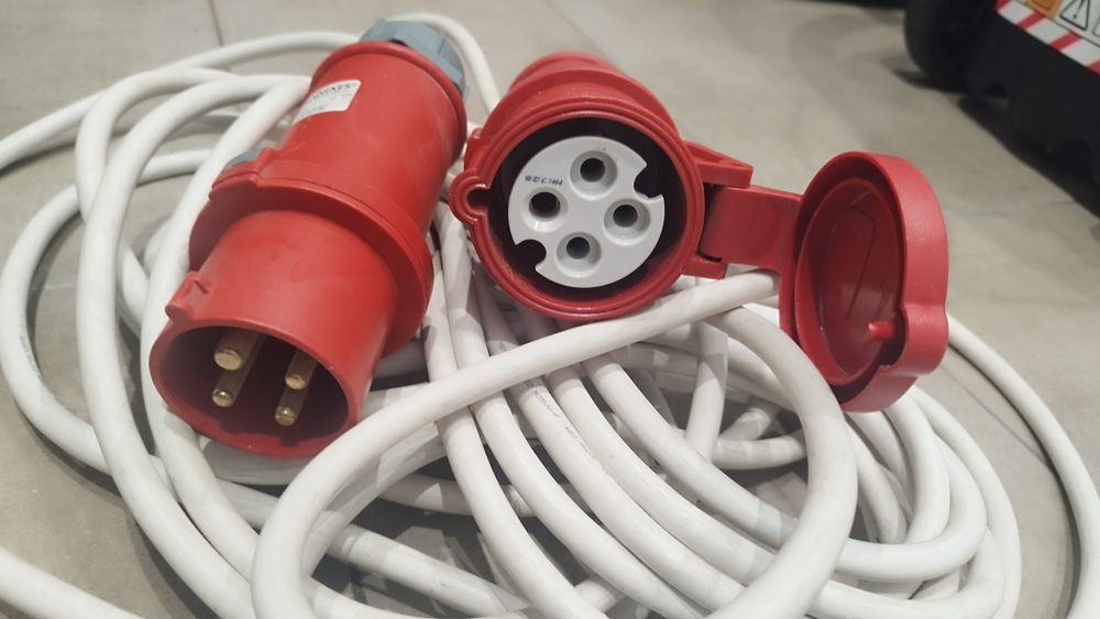 Przedłużacz 400V siłowy 5x4mm2 10mb