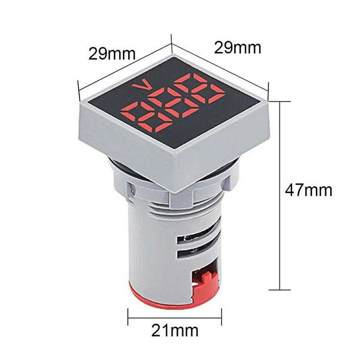 LED Digital Voltmeter AC 20–500 V64752174333314121