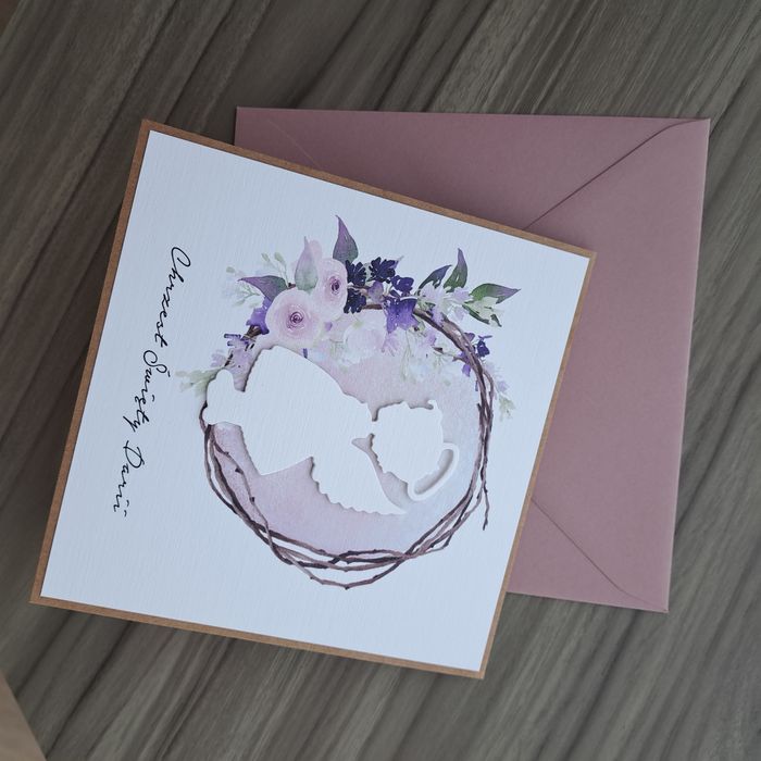 Personalizowana kartka na Chrzest dla dziewczynki