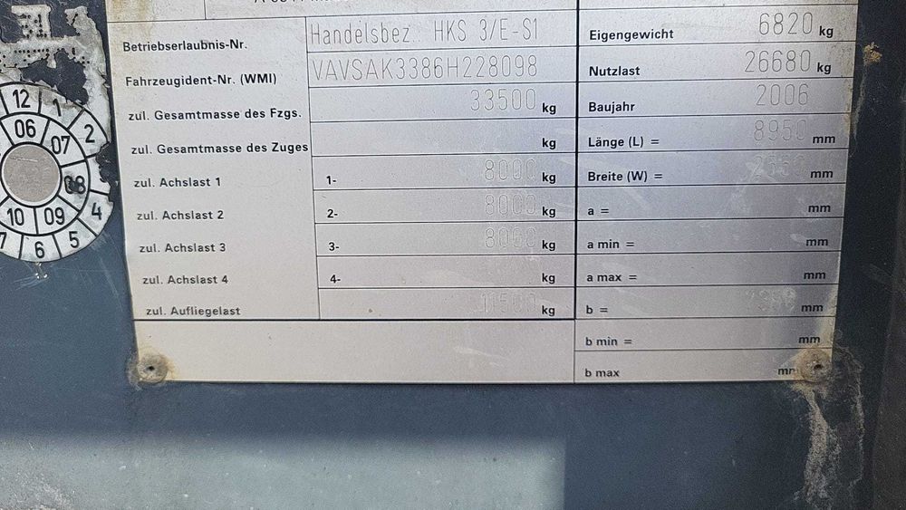 Naczepa Schwarzmuller HKS 3/E-S1