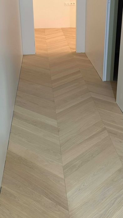 Jodełka francuska dąb olej ef. surowego drewna faza 12x120x680