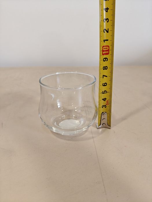 Porta-velas em vidro transparente - toque decorativo