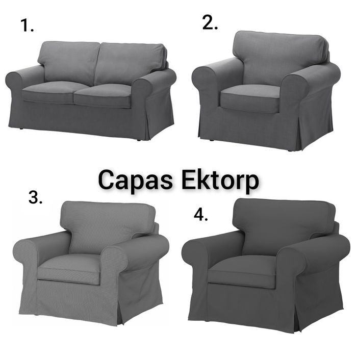 Capas sofá poltrona ikea ektorp