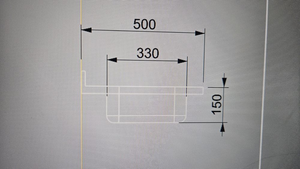 Zlew nierdzewny 80 x 50 cm