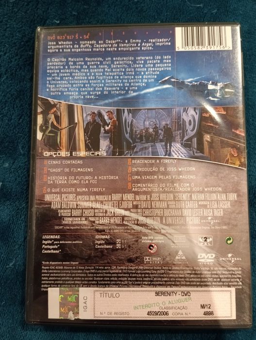 DVD serenity.    .