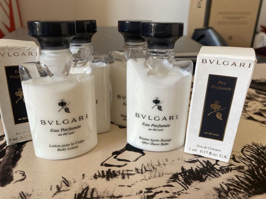 Bulgari au thé noir - body lotion, after shave, água de colónia (x2)