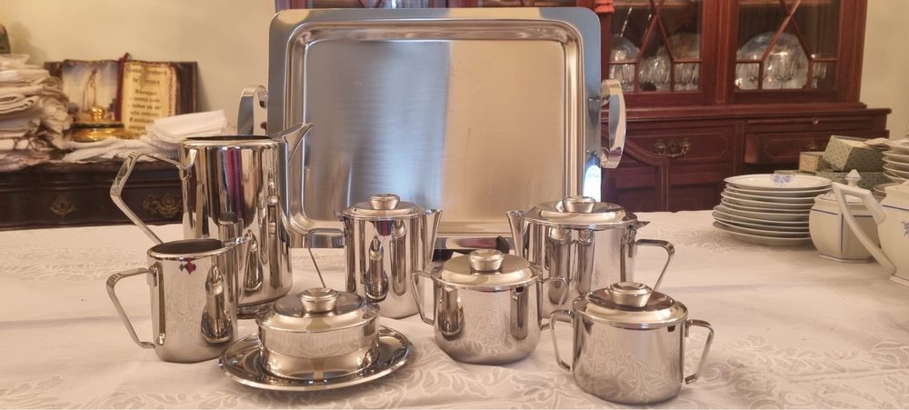 Serviço de chá e café em inox FR 18/8 ( alta qualidade )