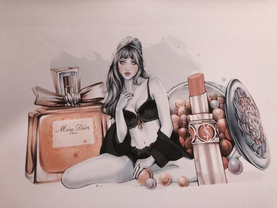 Ilustração Bonecas Moda / Fashion (PORTES GRÁTIS)