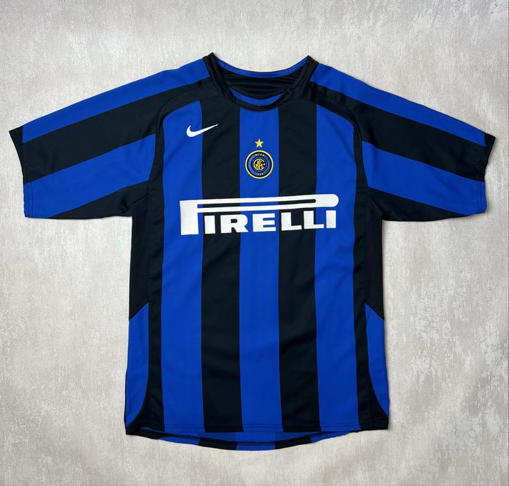 Чоловіча футбольна джерсі nike inter milan 2004/2005 home football shirt jersey