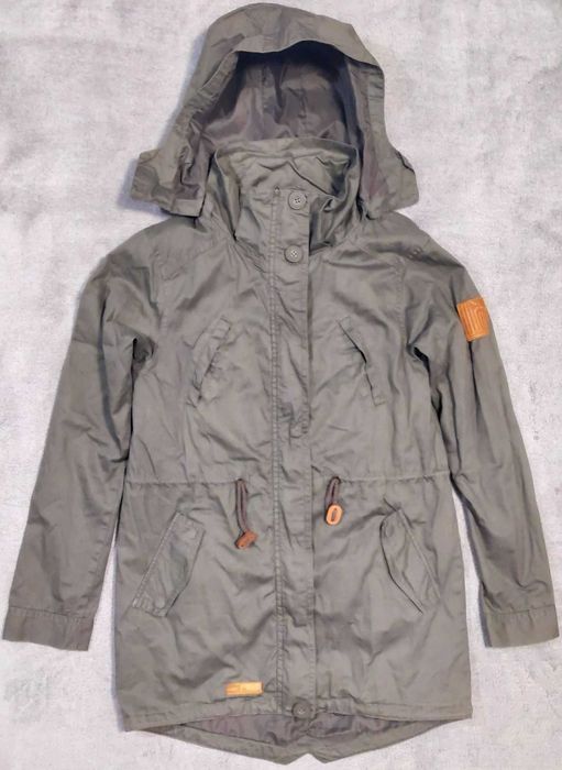 Kurtka z odpinanym kapturem KappAhl EU 164 zielona